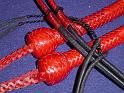 3ft Red 16 plait matched snake whip pair G